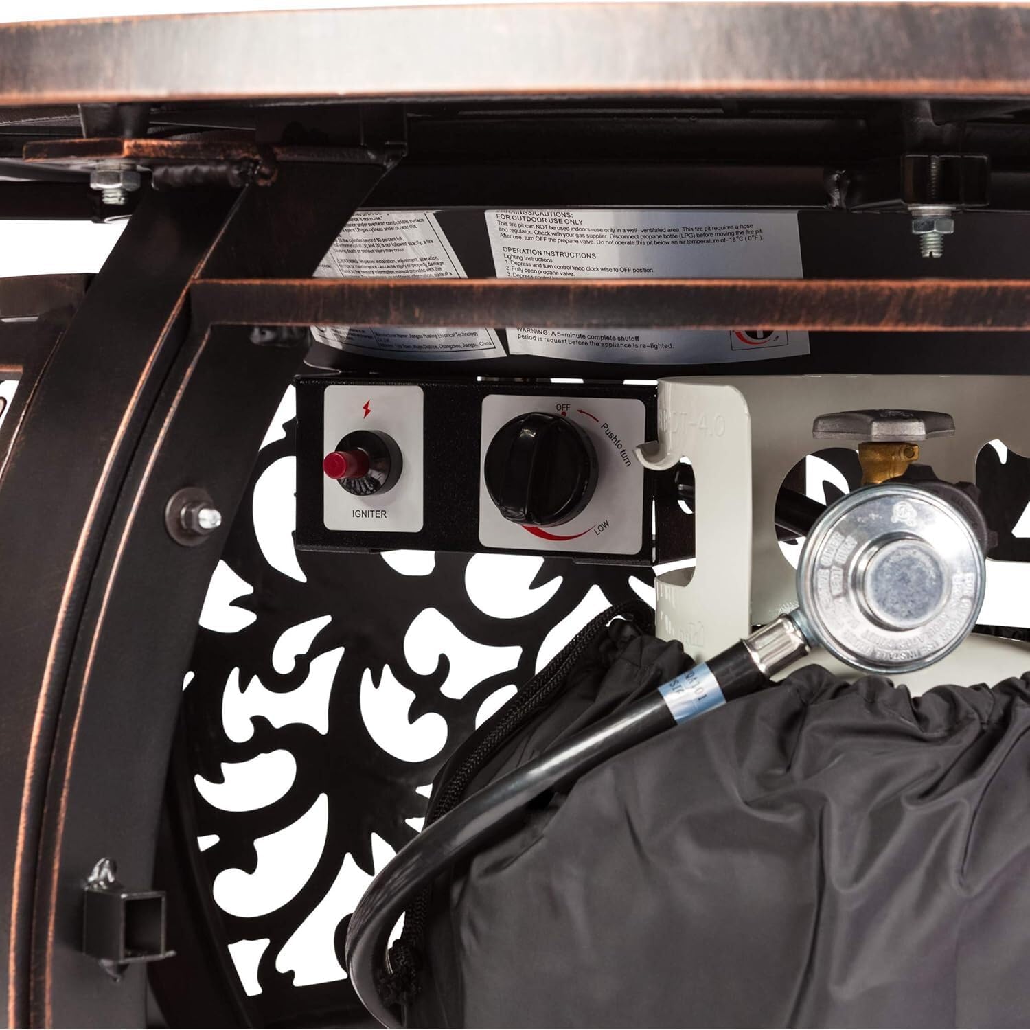 Aluminum Outdoor Fire Pit Table - 48