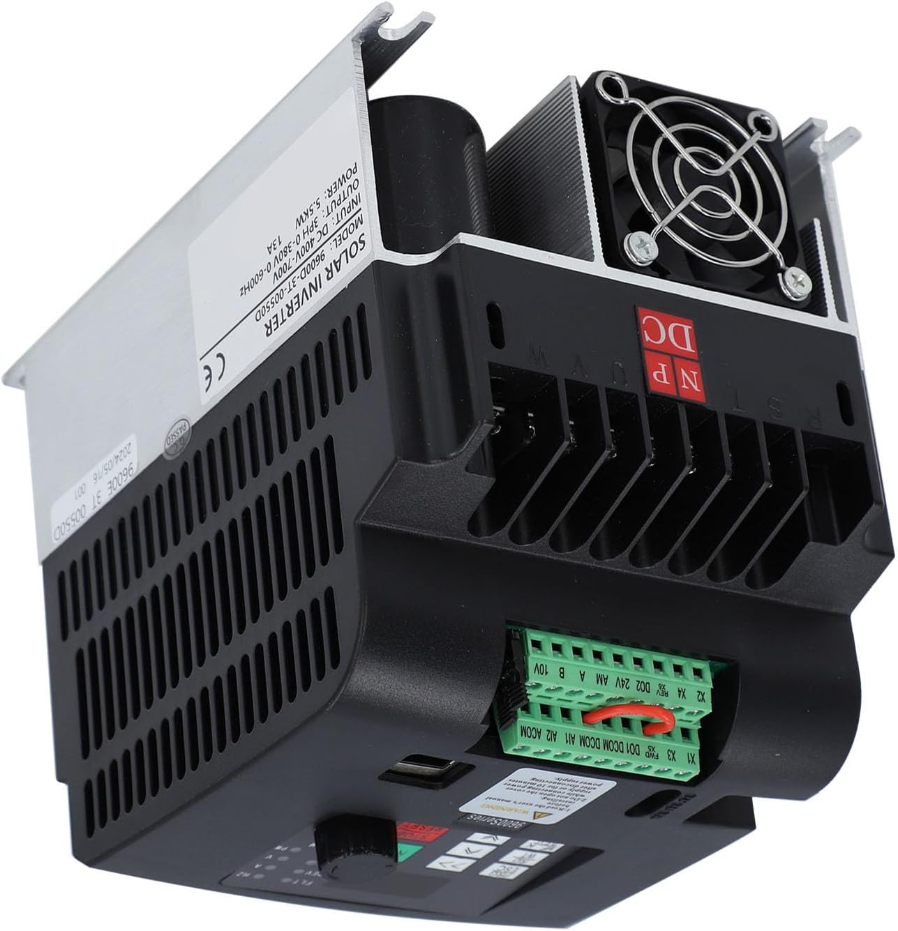 Eujgoov Enhanced Heat Dissipation Efficiency, Double Layer PCB Design, Intuitive User Interface Variable Frequency Inverter Converter Solar Photovoltaic Controller Speed Drive