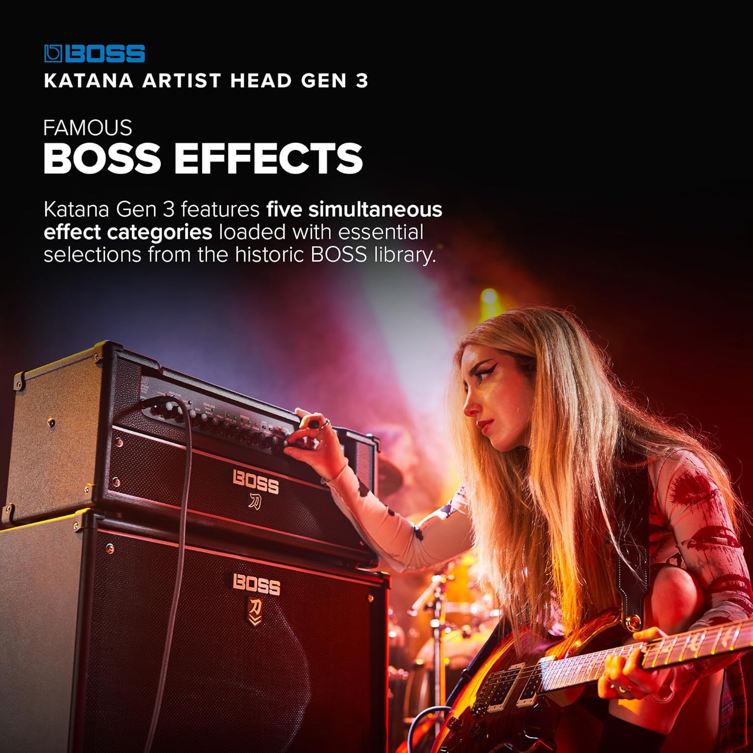 BOSS Katana Artist Head Gen 3 Guitar Amplifier | Flagship 100-Watt Amp Head | Evolved Tube Logic Sound | Sophisticated Tone Tools | Advanced Performance Features