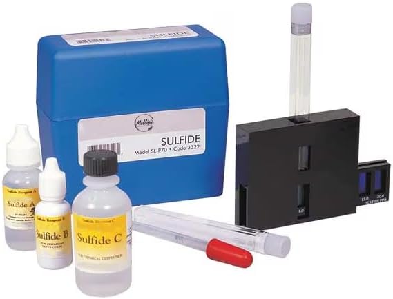 Water Testing Kit, Sulfide, 0.2 to 20 PPM