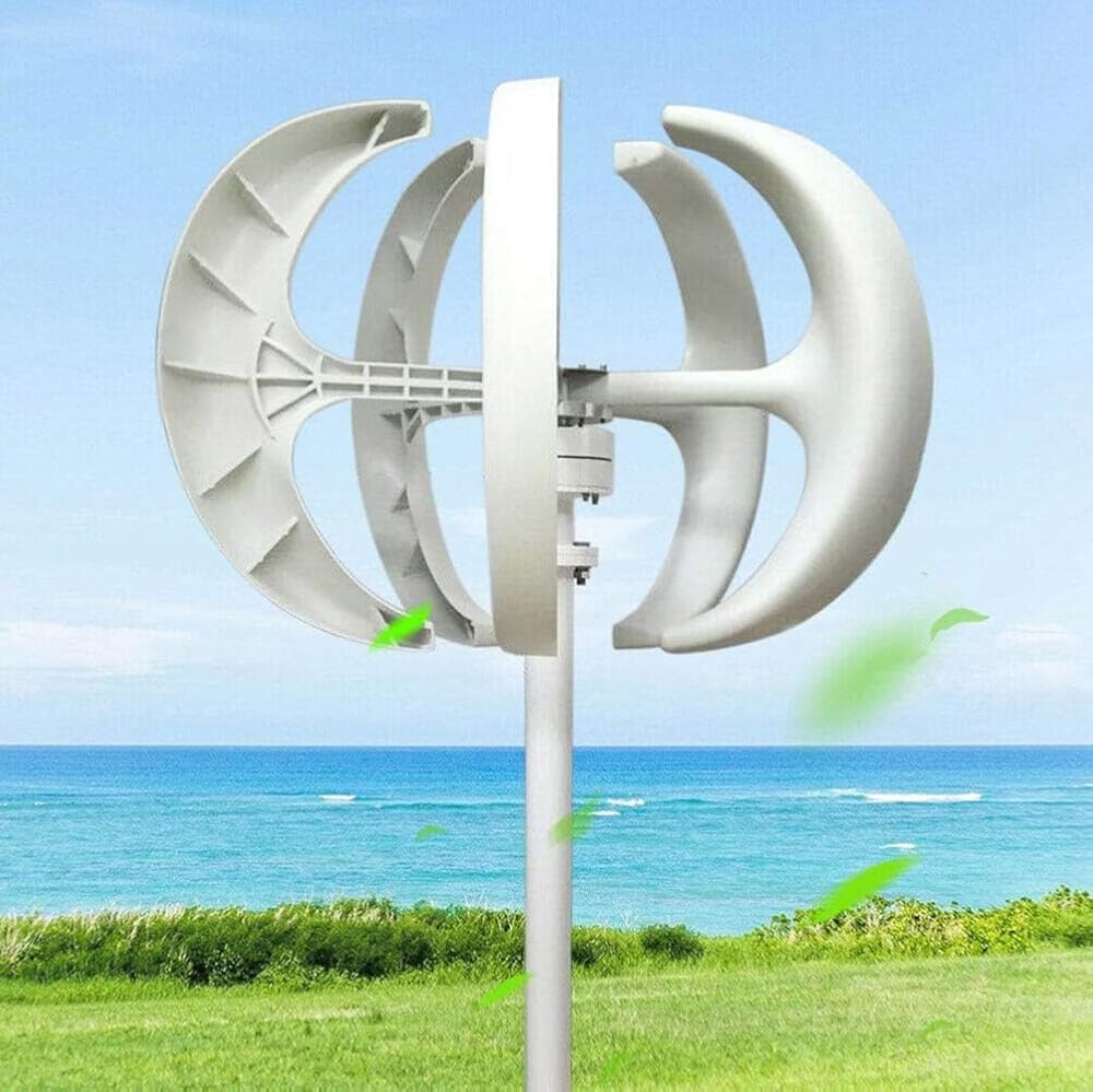 1200W Wind Turbine Generator - Low Noise, Low Wind Speed Start, 12V/24V Windmill with Controller for Home Use - Efficient Renewable Energy Solution