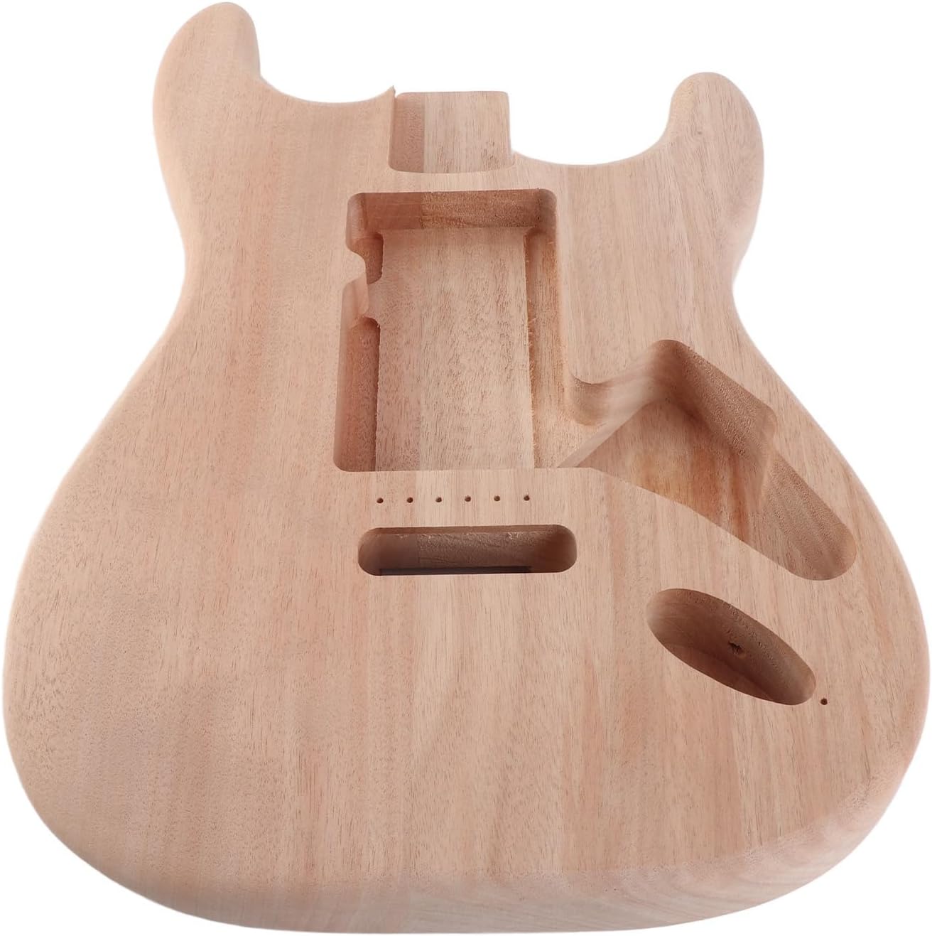 Pilipane Unfinished Electric Guitar Mahogany DIY Professional Electric Guitar Body Replacement Blank (GSB09)