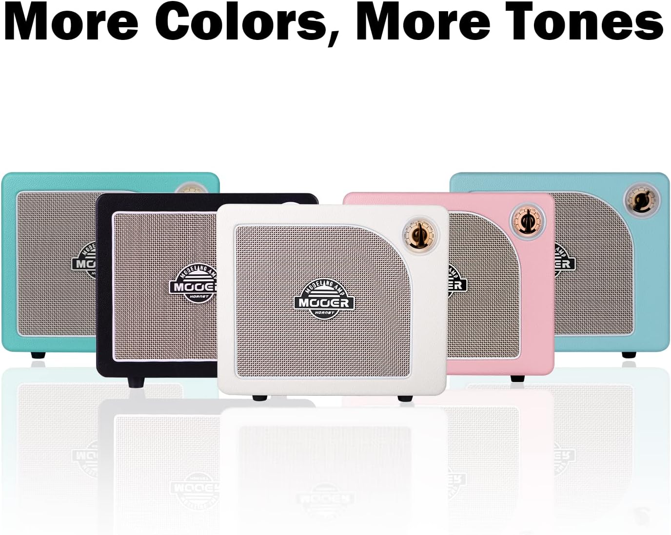 MOOER Guitar Amplifier Combo 15W, Practice Amp with 9 Digital Amp Models, 6.5