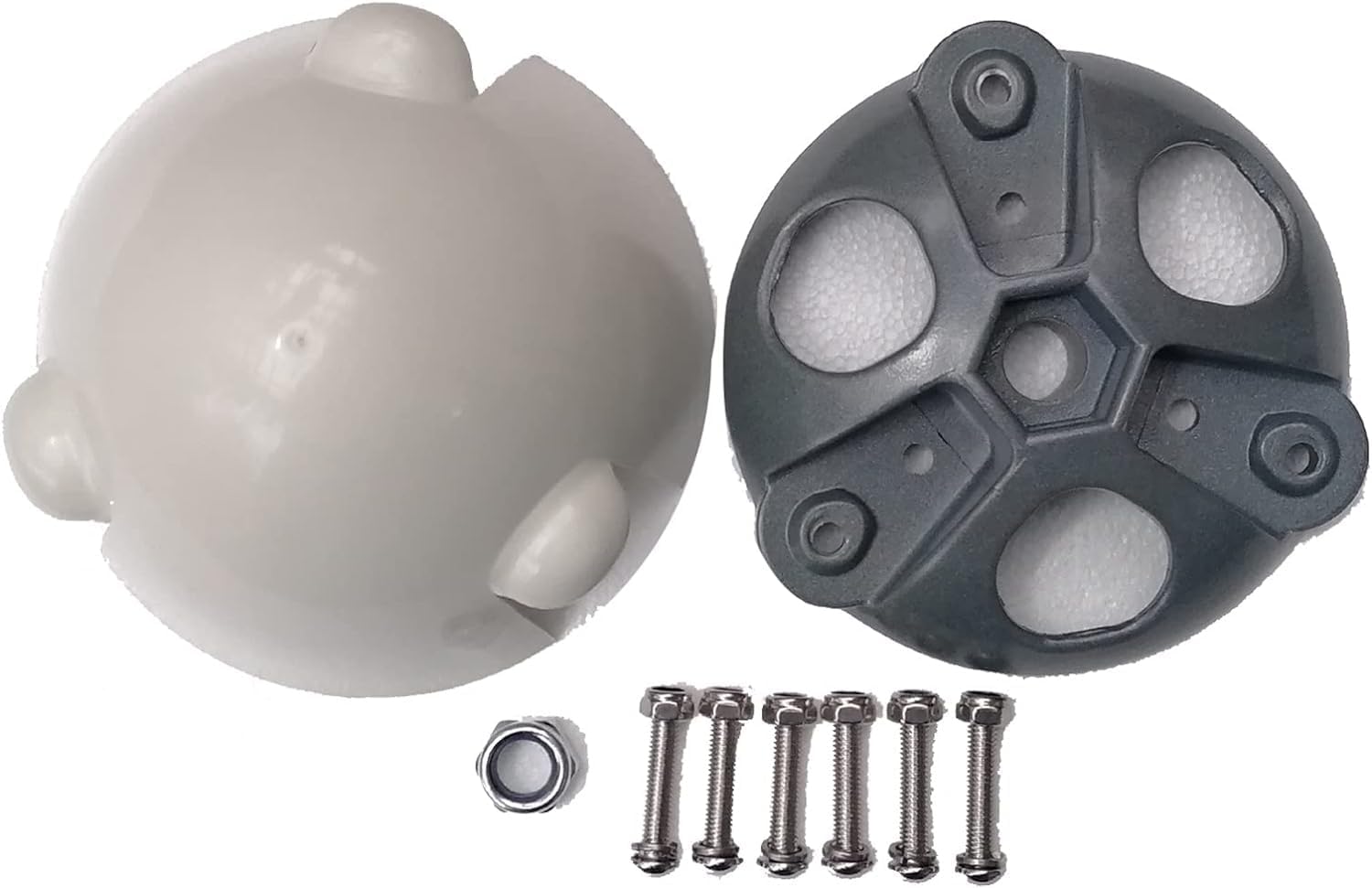 CAJUCA Small Horizontal Wind Turbine Accessories Diameter 135Mm 3 Pcs Wind Turbine Blade Screw and Nut Kit Hub and Cover