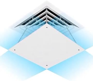 Adjustable Ceiling Air Vent, Washable Design, Chain-Fixed for Enhanced Airflow, Prevents Condensation, Perfect for Home & Office Use, Height Adjustable Ventilation System
