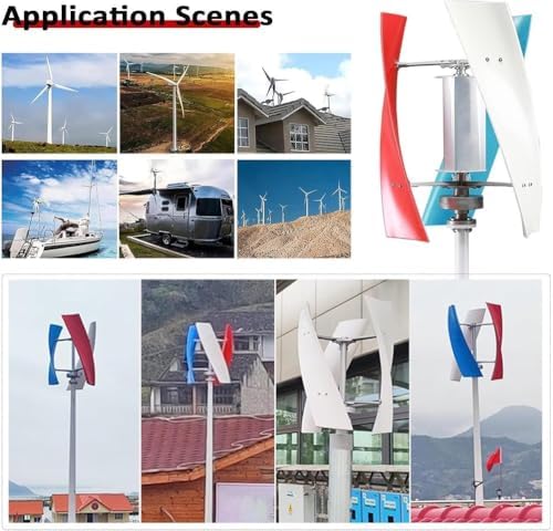 10000W Vertical Wind Turbine Generator 12V/24V/48V - 3-Blade Eco-Friendly Wind Power System with Controller for Boats, Homes, Gazebos, Chalets - High Efficiency Renewable Energy Solution