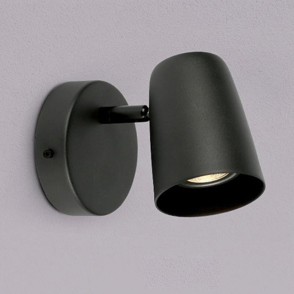 Vintage Metal Wall Sconce, Industrial Interior Spotlight Wall Lamp Fixture, Home Decor Wall Light Hardwired Farmhouse Lighting Fixtures With Swing Arm Adjustable for Living Room Hallway Bedside ( Colo