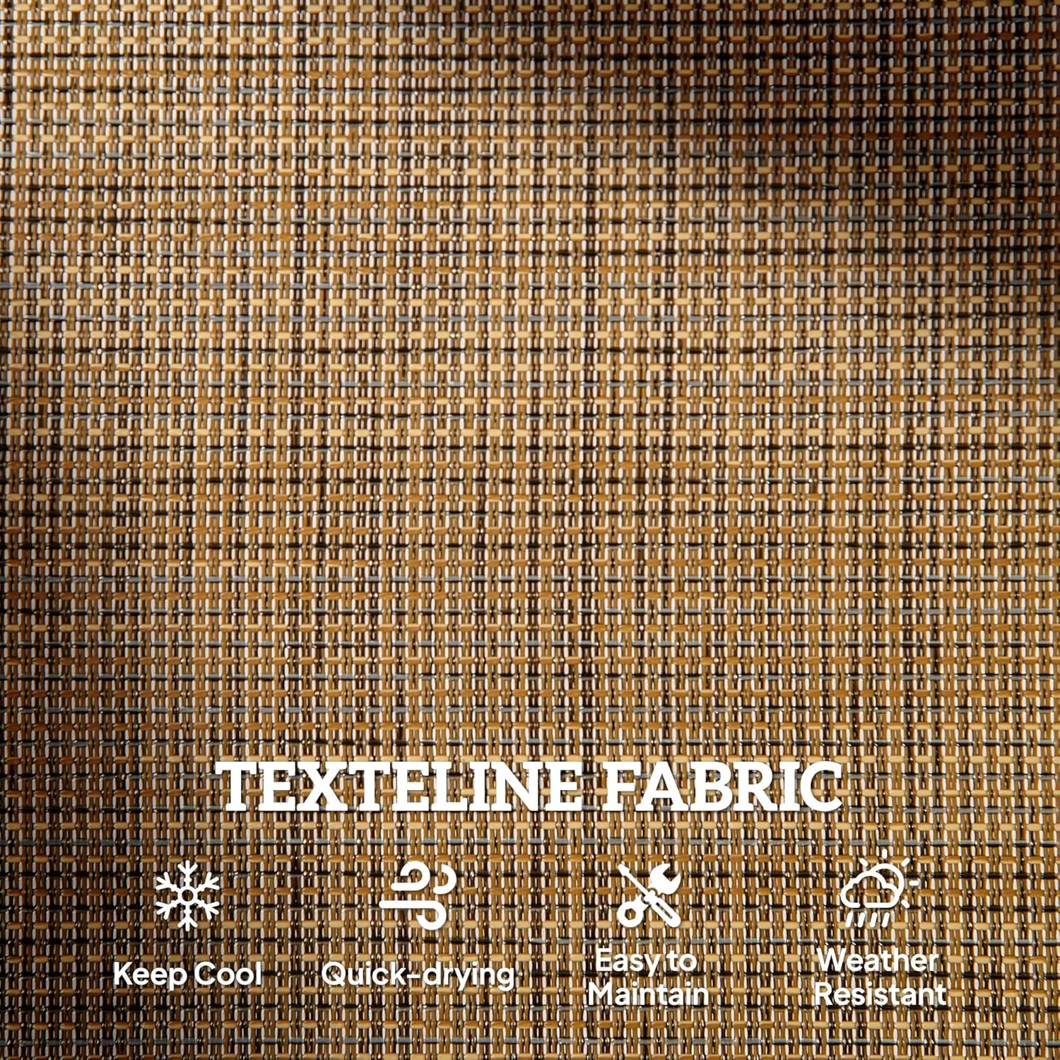 Outsunny 2-Person Outdoor Glider Bench, Patio Double Swing Rocking Chair Loveseat w/Powder Coated Steel Frame for Backyard Garden Porch, Light Mixed Brown