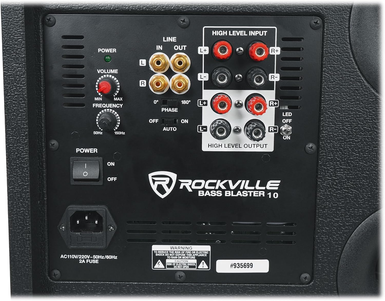 Rockville BASS Blaster 10 750W Powered 10