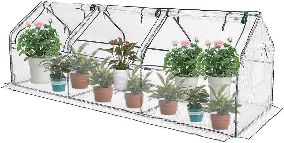 Mini Greenhouse Portable Green House Kit for Grow Plants, Indoor and Outdoor Gardens Patios Backyards 106