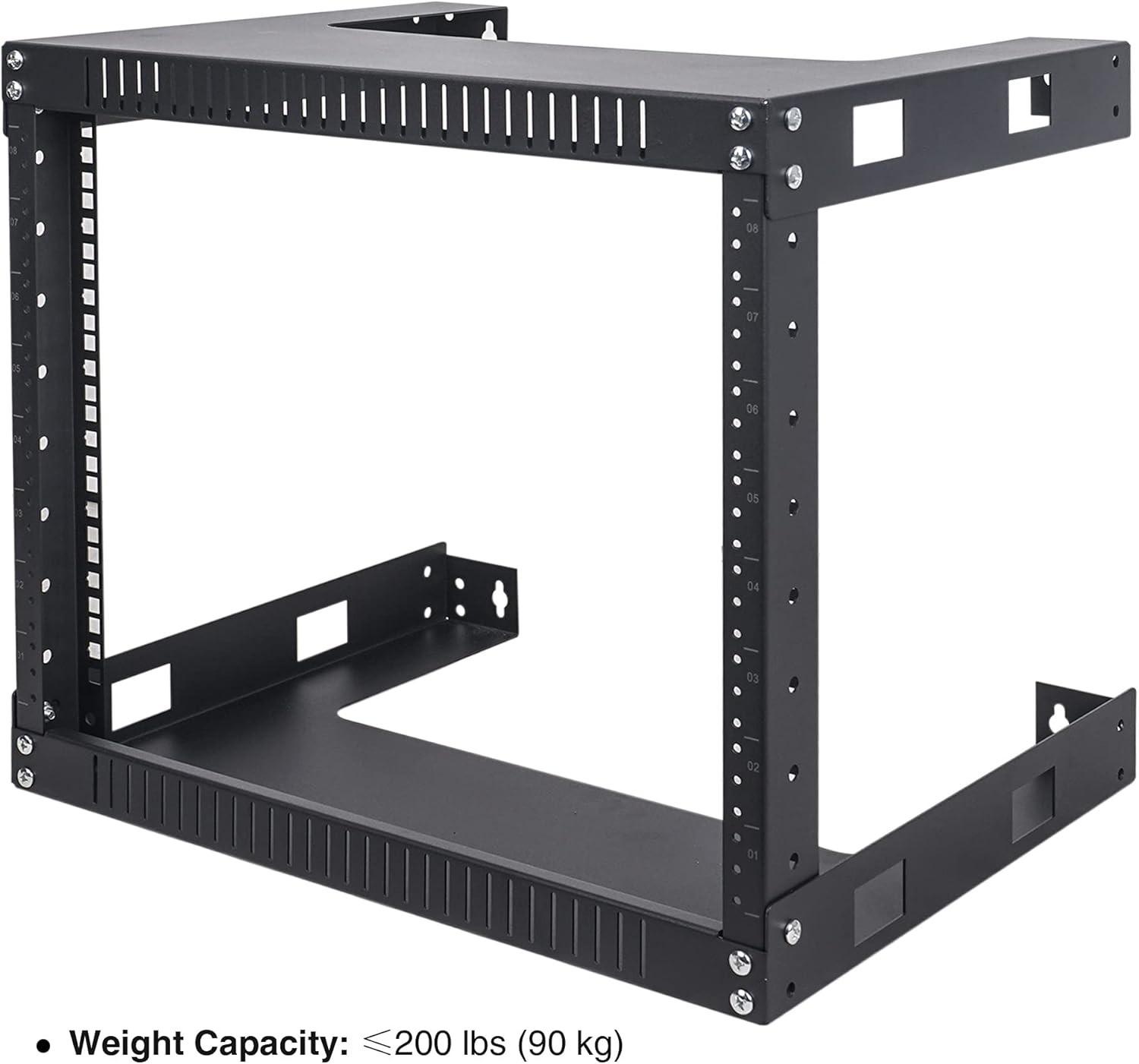 Sound Town 2-Post 8U Wall Mount Open Frame Rack, 16