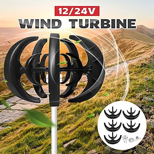 10000W Vertical Axis Wind Turbine Kit, 12V/24V Wind Power Generator for Home Use & Camping, Eco-Friendly Renewable Energy Solution