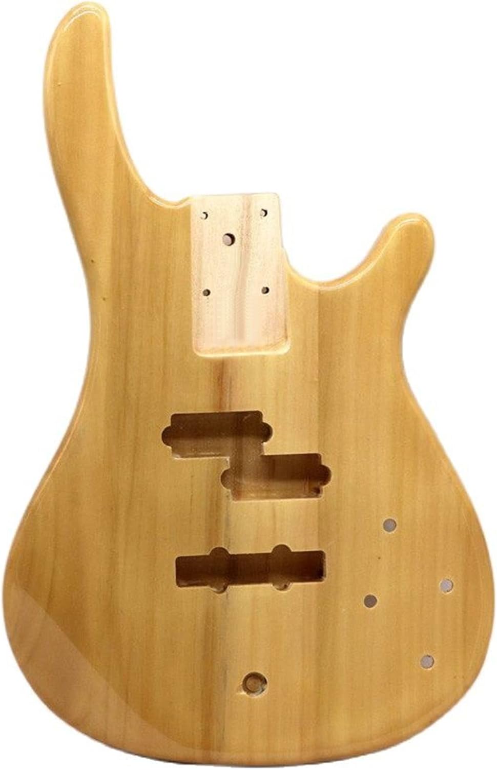 DIY Guitar Kits Poplar Wood Electric Bass Guitar Body Natural Color Guitar Barrel High Gloss Finish Wood Body Guitar Parts