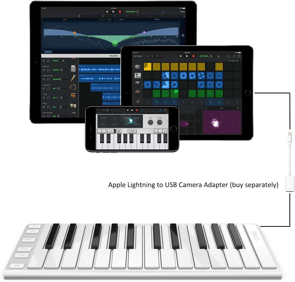 Artesia Xkey 25 USB MIDI Keyboard Controller & Supernova Protective Case Bundle | 25 Full-Size Keys, Polyphonic Aftertouch, Pitch Bend, Modulation Controls