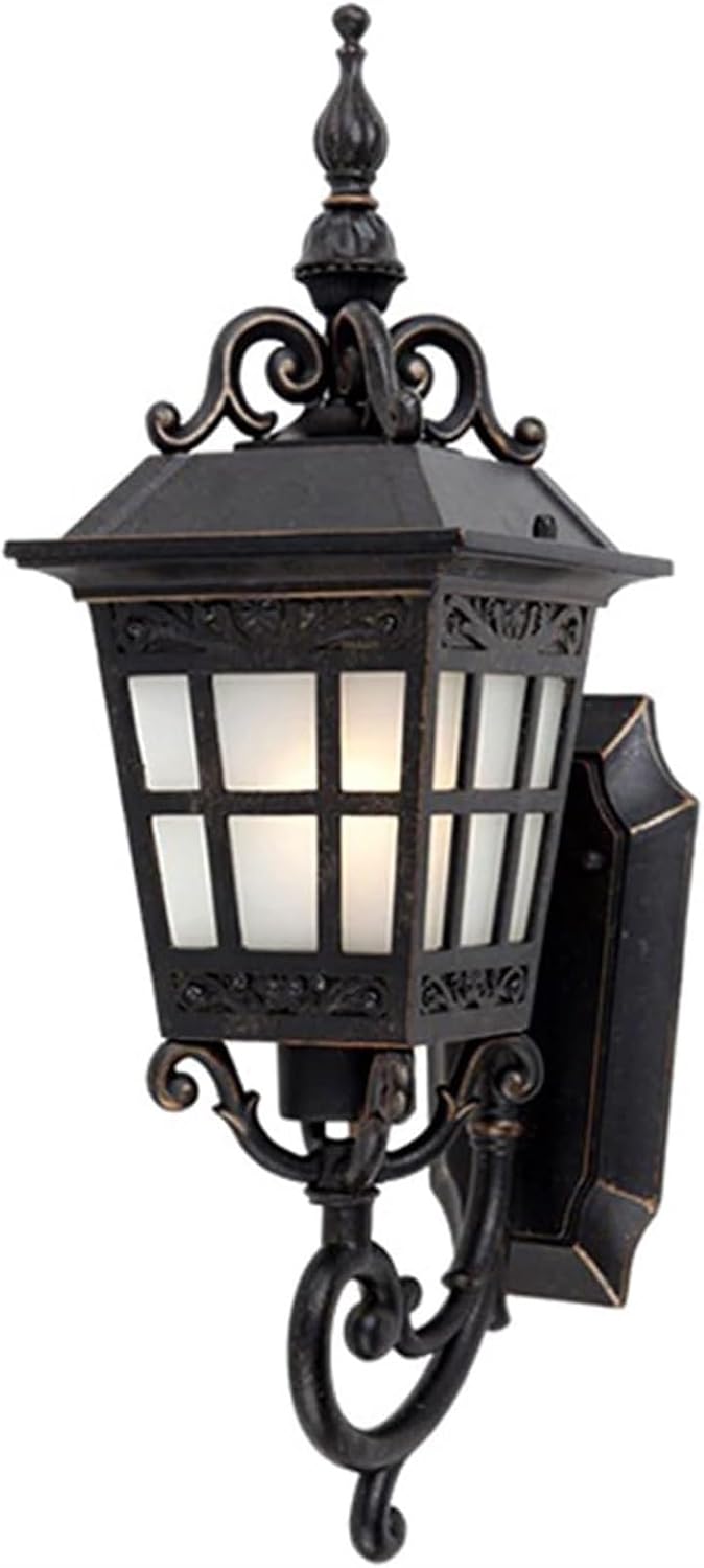 Outdoor Lighting Outdoor Wall Light Fixtures Wall Mount, Matte Black Porch Light Outdoor Wall Sconce, Vintage Light Fixtures Wall Mount, Used in garages, corridors, entrances, courtyards (IP65 Waterpr