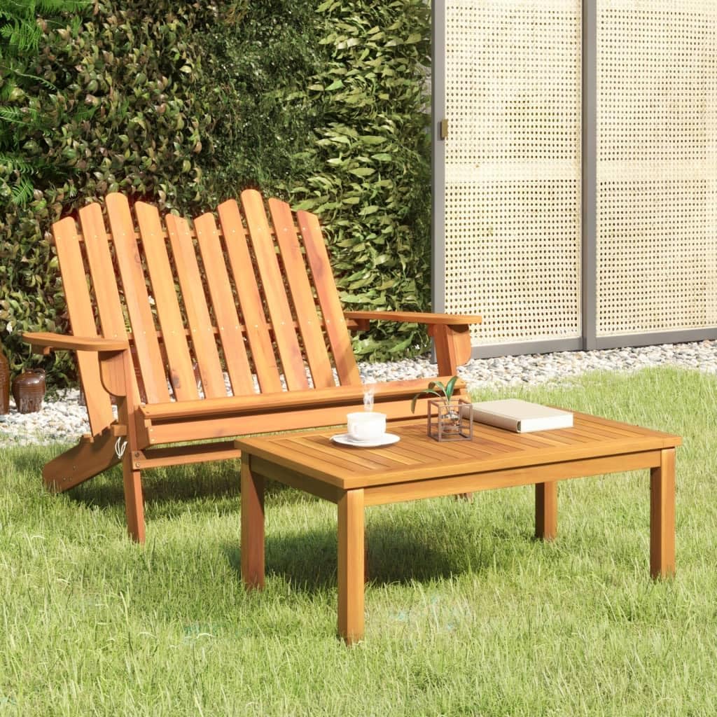 Furniture Sets 2 Piece Adirondack Patio Lounge Set Solid Wood Acacia,Relax and Unwind with Our Adirondack Patio Lounge Set Garden Conversation Sets