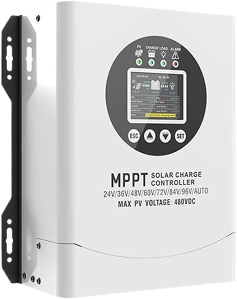MPPT 60A 120A Display Solar Charge Controller Automatic 24V 48V 60V 72V 96VDC Solar Panel for RV, Solar Power System(with WiFi,480VDC 120A)