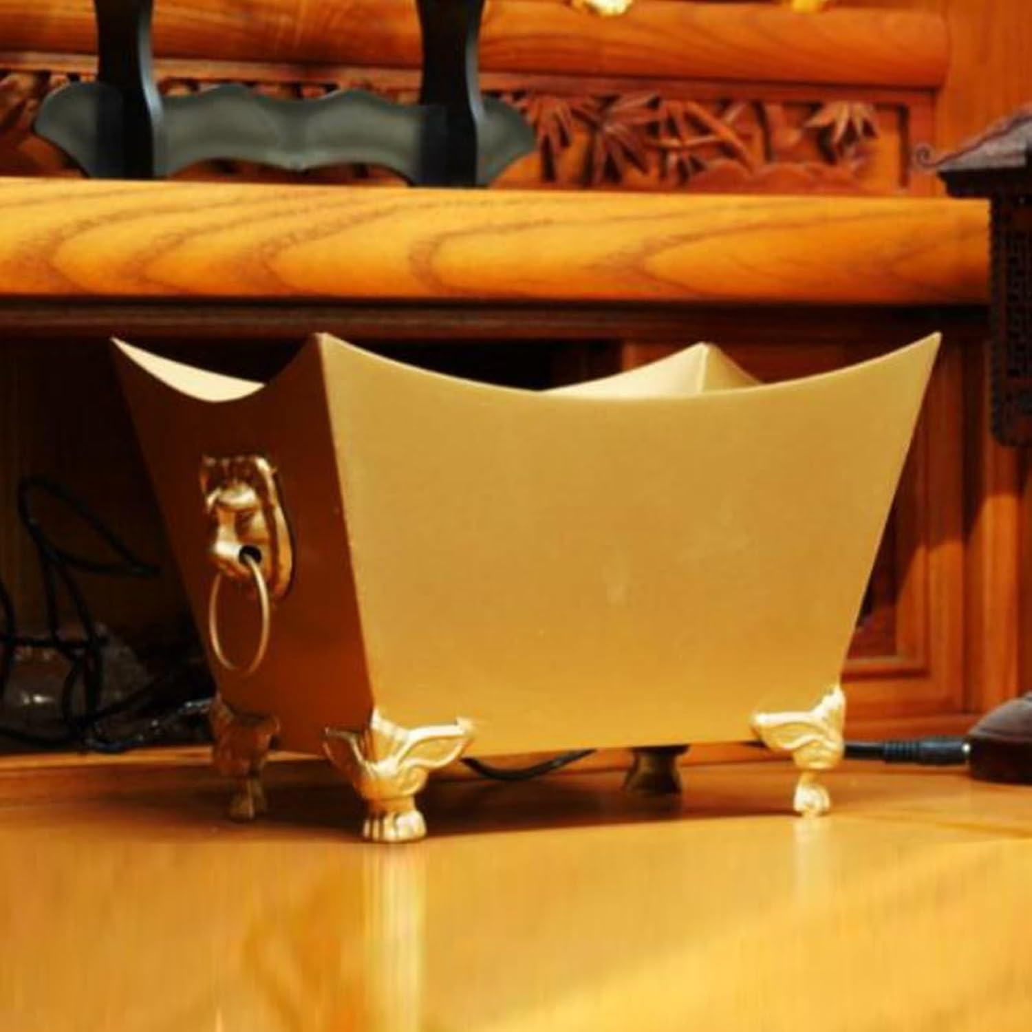 Burn Barrels for Outside, Paper Burner, Incinerator Burn Barrel, Table Top Firepit, Outside for Burning Trash, Fire Pit Bin for Deck, Balcony, Yard(19cm/7in)