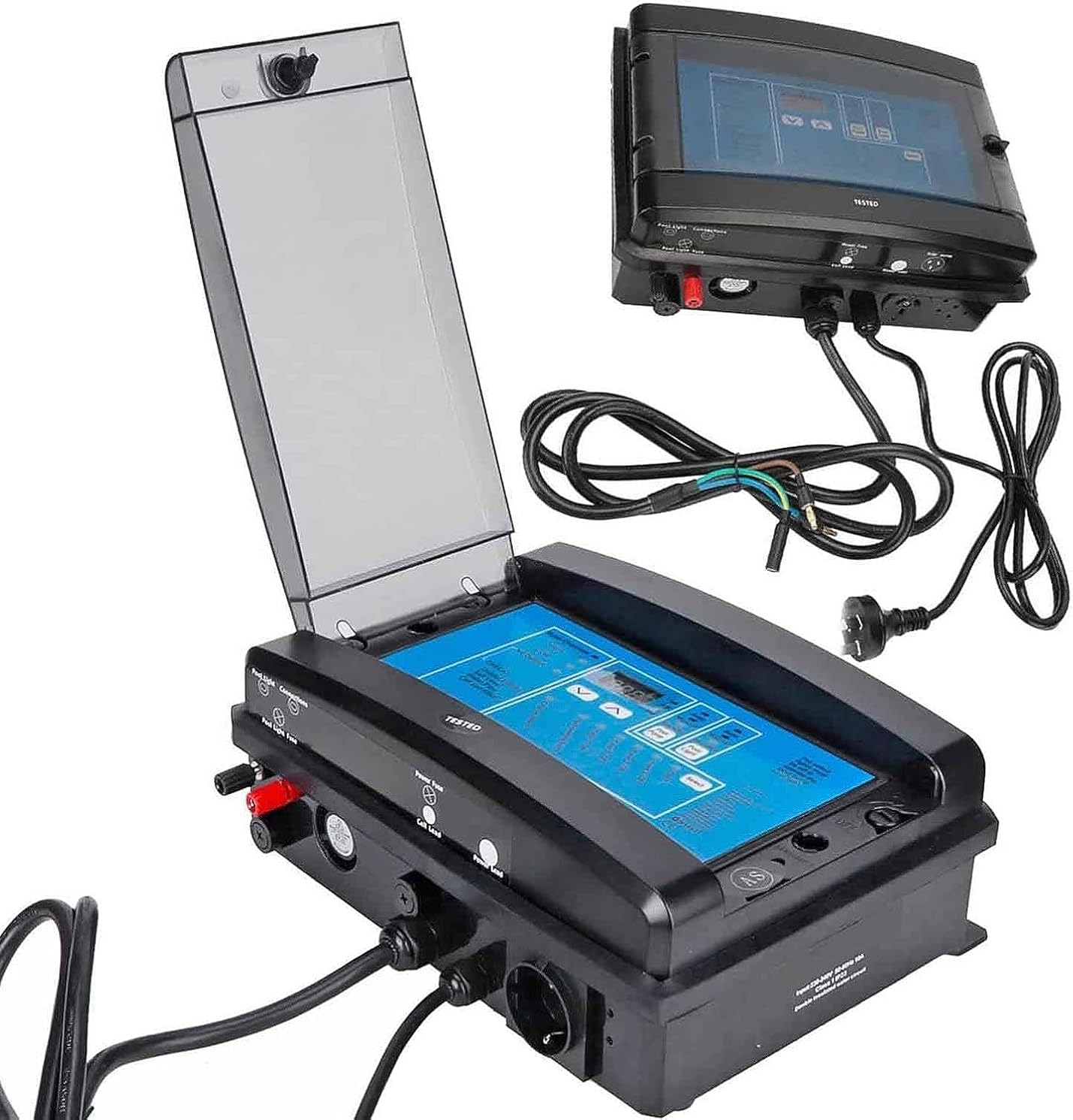 Salt Water Pool Chlorinator System, 10/15/30/50/50 G/H Automatic Cleaning Salt Water Pool Chlorine, Complete Functions Simple Operation Chlorinator for SPA Swimming Pool,50g/h