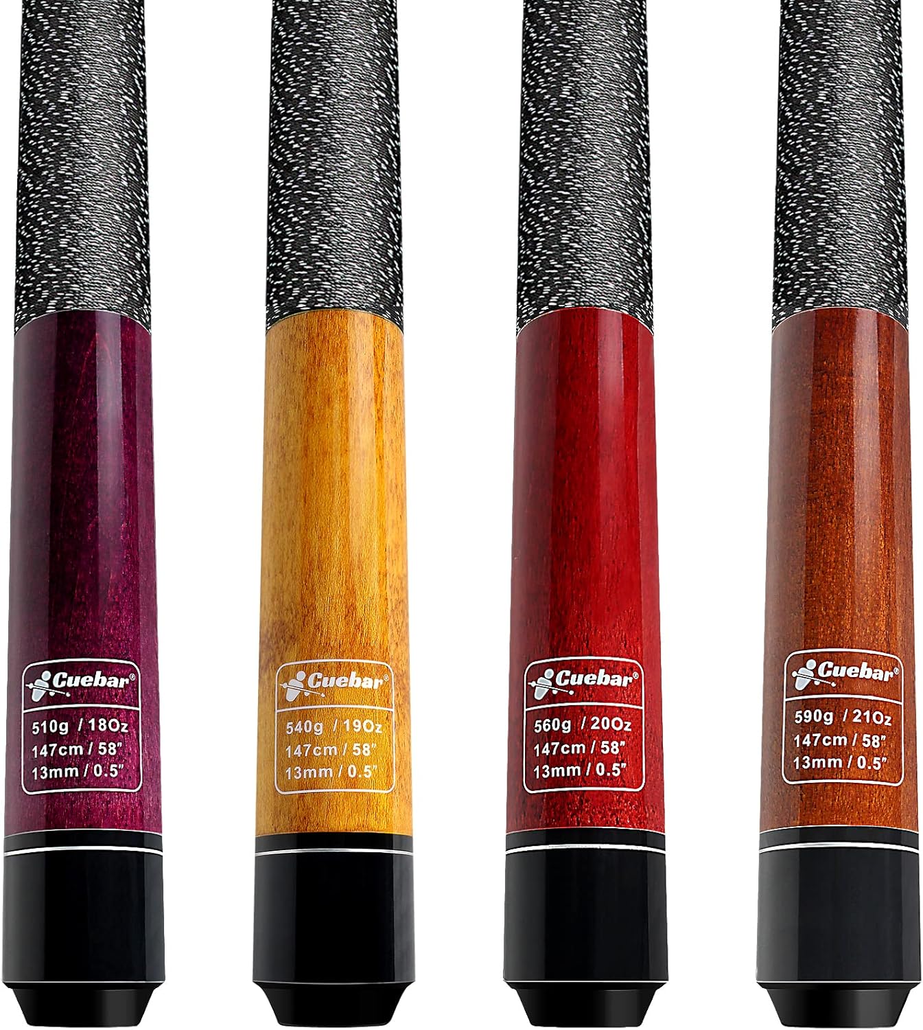 Pool Cues Set of 4, 58