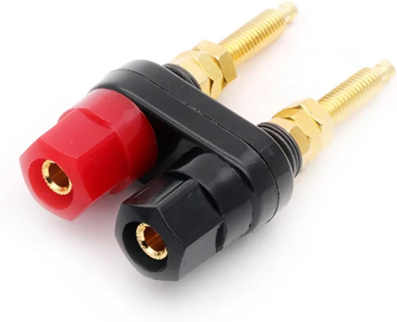 10PC Extended Speaker Banana Plugs Binding Post Terminals Connector Dual Female Socket for Speaker Amplifier
