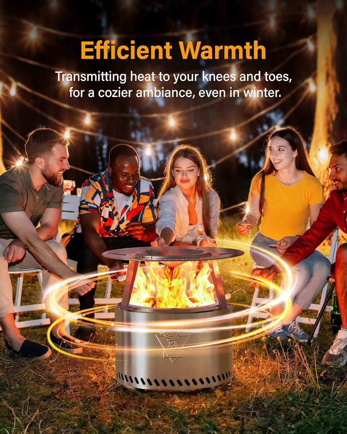 Heat Deflector for Solo Stove Bonfire: Portable 304 Stainless Steel Bonfire Heat Deflector - Fire Pit Heat Diffuser for Solo Stove Accessories Easy to Install & Remove Detachable Legs - 24.5 x 12 in