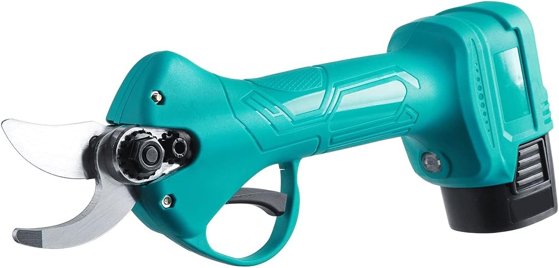 16.8V Rechargeable Electric Pruning Scissors Pruning Shears Garden Pruner Secateur Branch Cutter Cutting Tool with Battery (2 Pcs Battery)