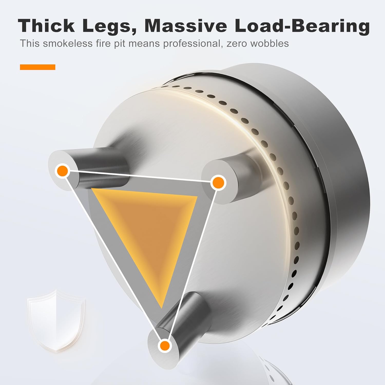 Smokeless Fire Pit with Waterproof Bag, 20 Inch Stainless Steel Fire Pits for Outside Wood Burning, Smokeless Firepit Outdoor Bonfire, Removable Ash Pan, Portable for Camping, Backyard