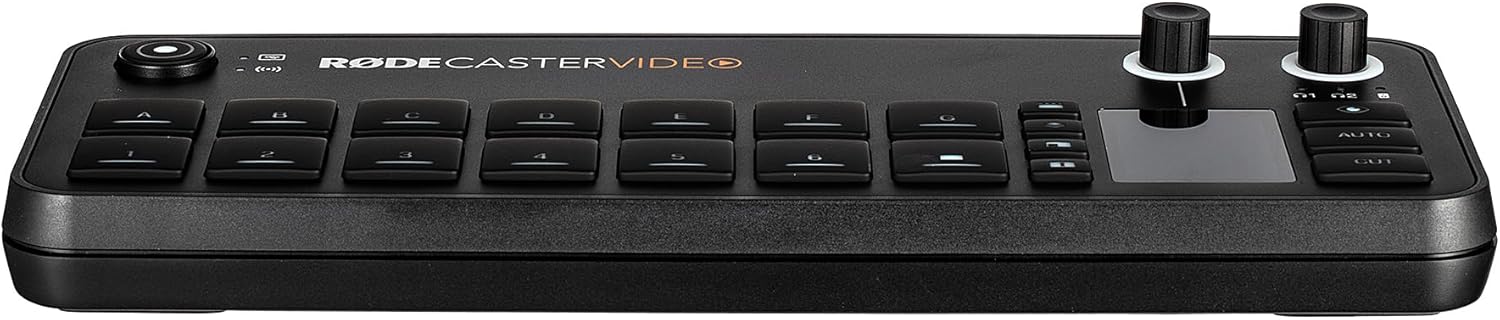 RODECaster Video All-in-One Production Console + 2x Professional Studio Headphones + 2x Podcast Microphone + 64GB Micro SD Memory Card + 4x USB-C + 4x Video Cables + More (Bundle)