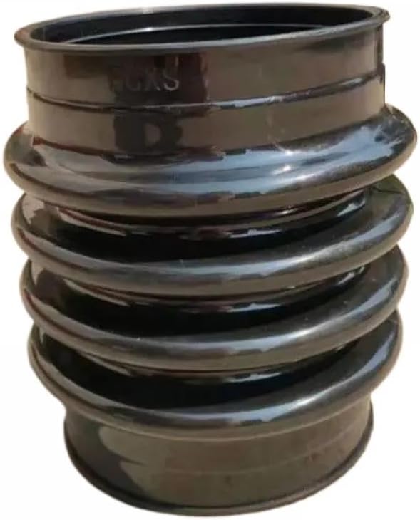 Black Polyurethane Jumping Jack Bellows Boot 17cm X 24.5cm Compatible with Rammer Compactor Tamper Replacement Part for Power Tools Accessories