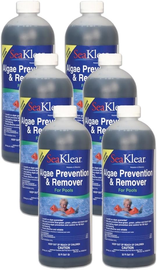 SeaKlear 6 Pack 90-Day Algae Prevention & Remover 32oz 90411