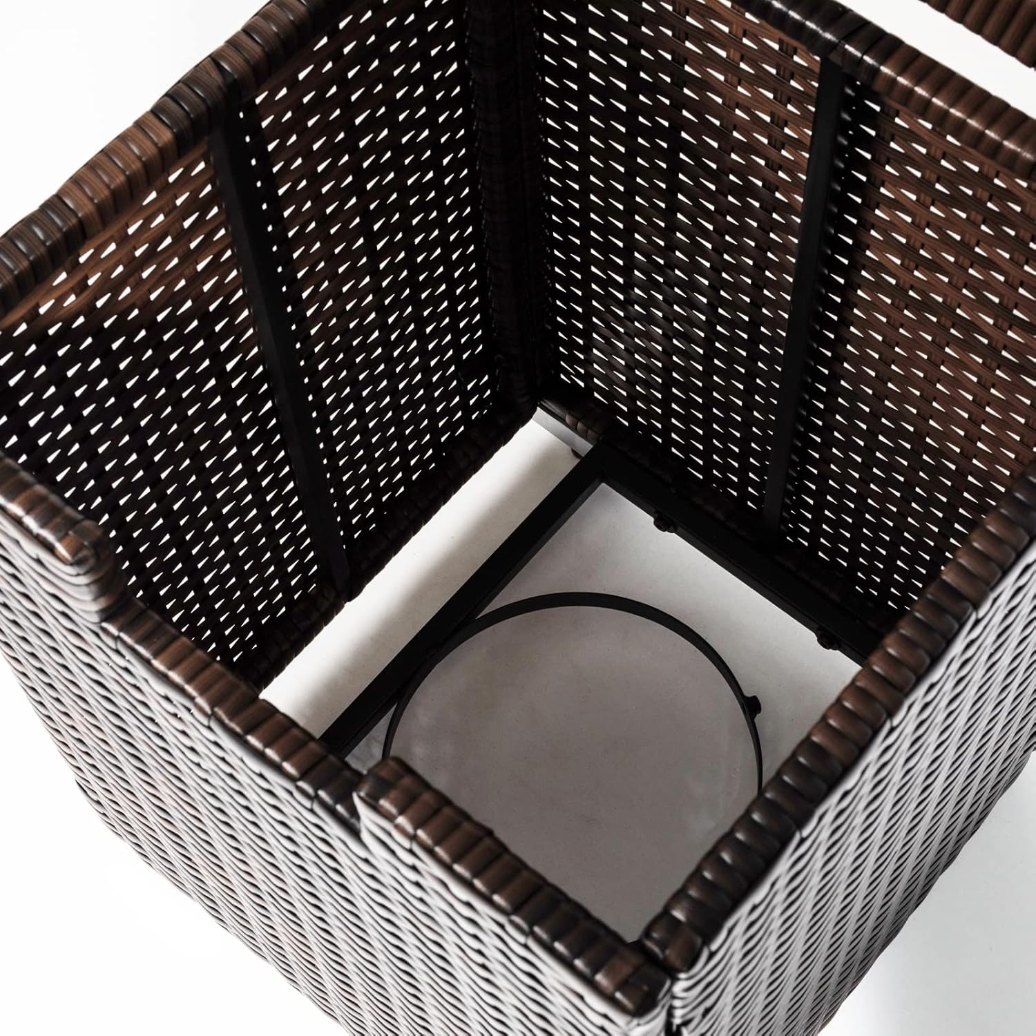 Propane Tank Cover, Propane Tank Holder for 20lbs Tank Propane Tank Cover with Adjustable Feet Hideaway Tank Table for Fire Pit Table