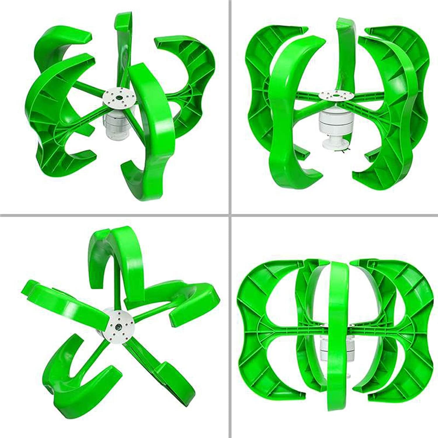 LiuSj JUnSt Lantern Wind Power Turbines Generator 4500W,12/24/48V 5 Blades Generator Lantern Wind Turbines Vertical Axis for Streetlight+Controller