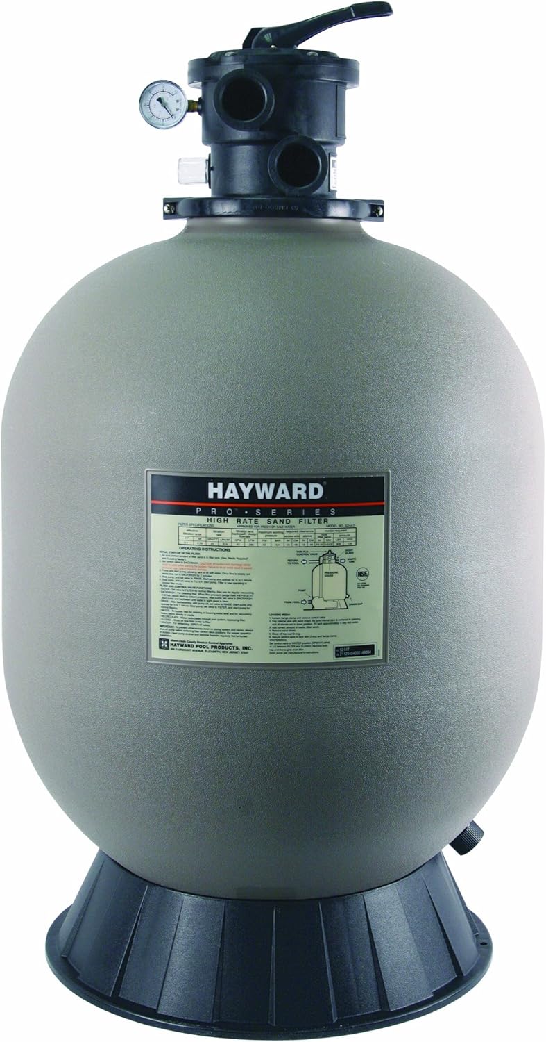 Hayward W3S270T2 Pool Sand Filter, 27 Inch, Tan
