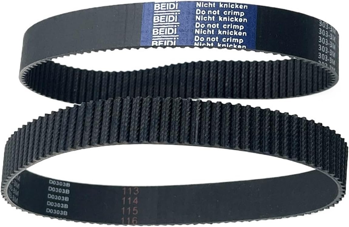 3M Timing Belt Length 195 198 201 204 207 210 213 216 219 222 225 228mm Width 6/9/10/15/20mm Sweeper Washing Machine Belt(222m-3M-(74 Teeth),1pcs,20mm)