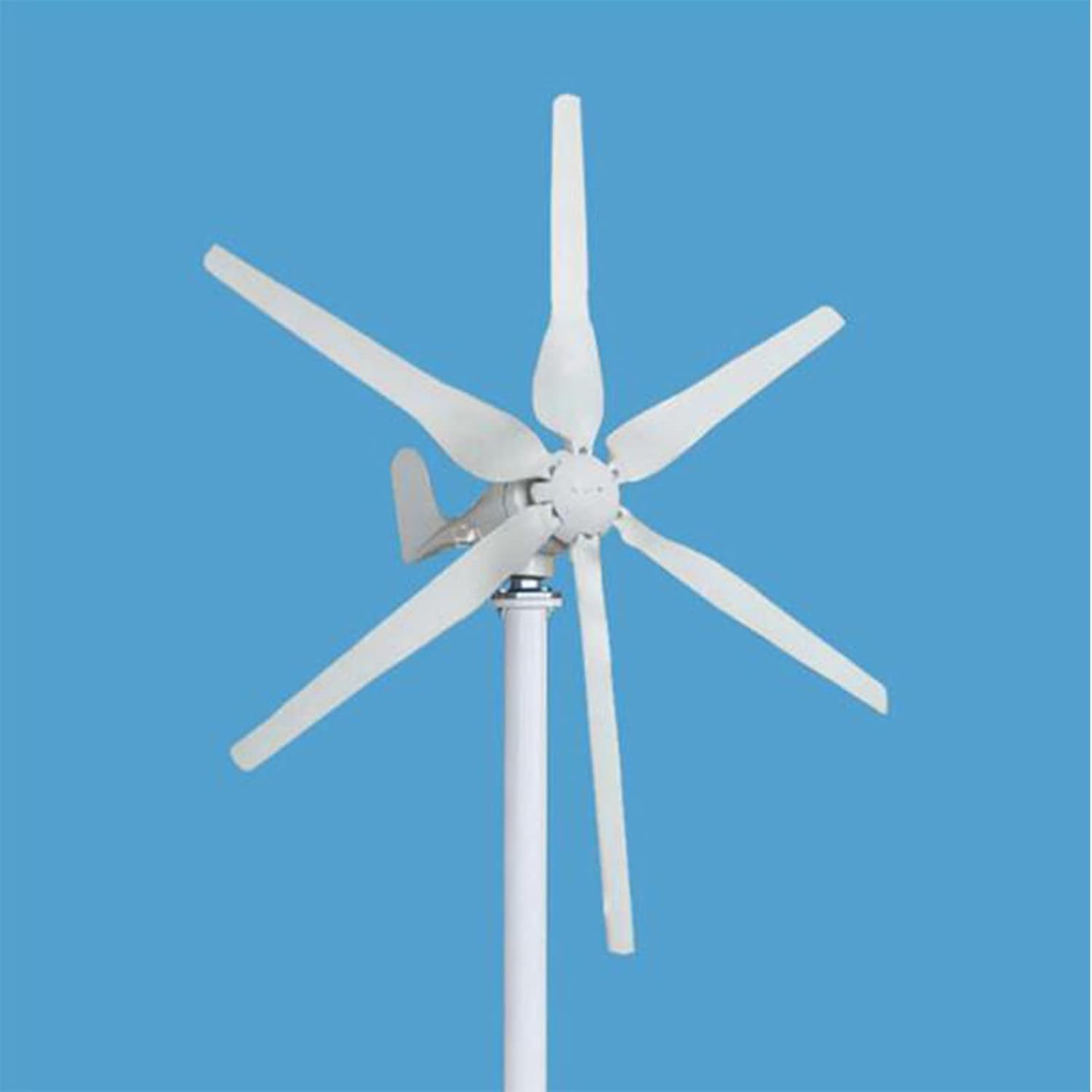 10000W Wind Turbine Vertical Axis Generator- 12V 24V 48V Solar Panel Kits Suit for RV Marine Home Solar Wind Hybrid System(White)