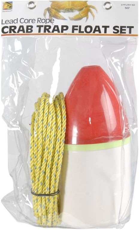 Danielson Crab Trap Float Kit with Lead Core Rope 50-Feet