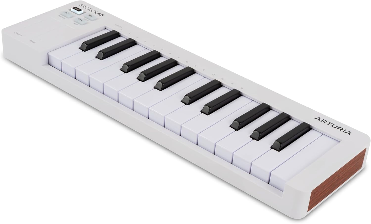 Arturia MicroLab Mk3 - Universal MIDI Controller for Music Production - White