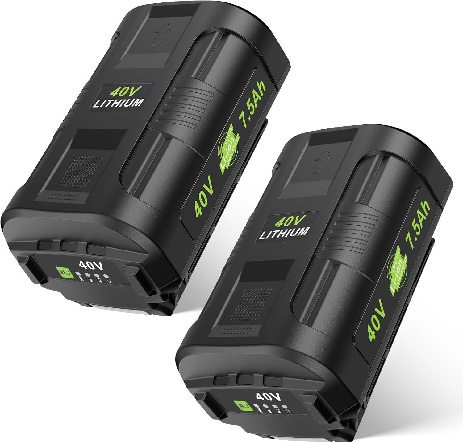 Futurebatt 2 Packs 7500mAh Replacement for Ryobi 40V Battery Lithium ion OP40601 OP4040 OP40401 OP4026 OP40261 OP4050A Compatible with Ryobi 40 Volt Max Cordless Power Tools