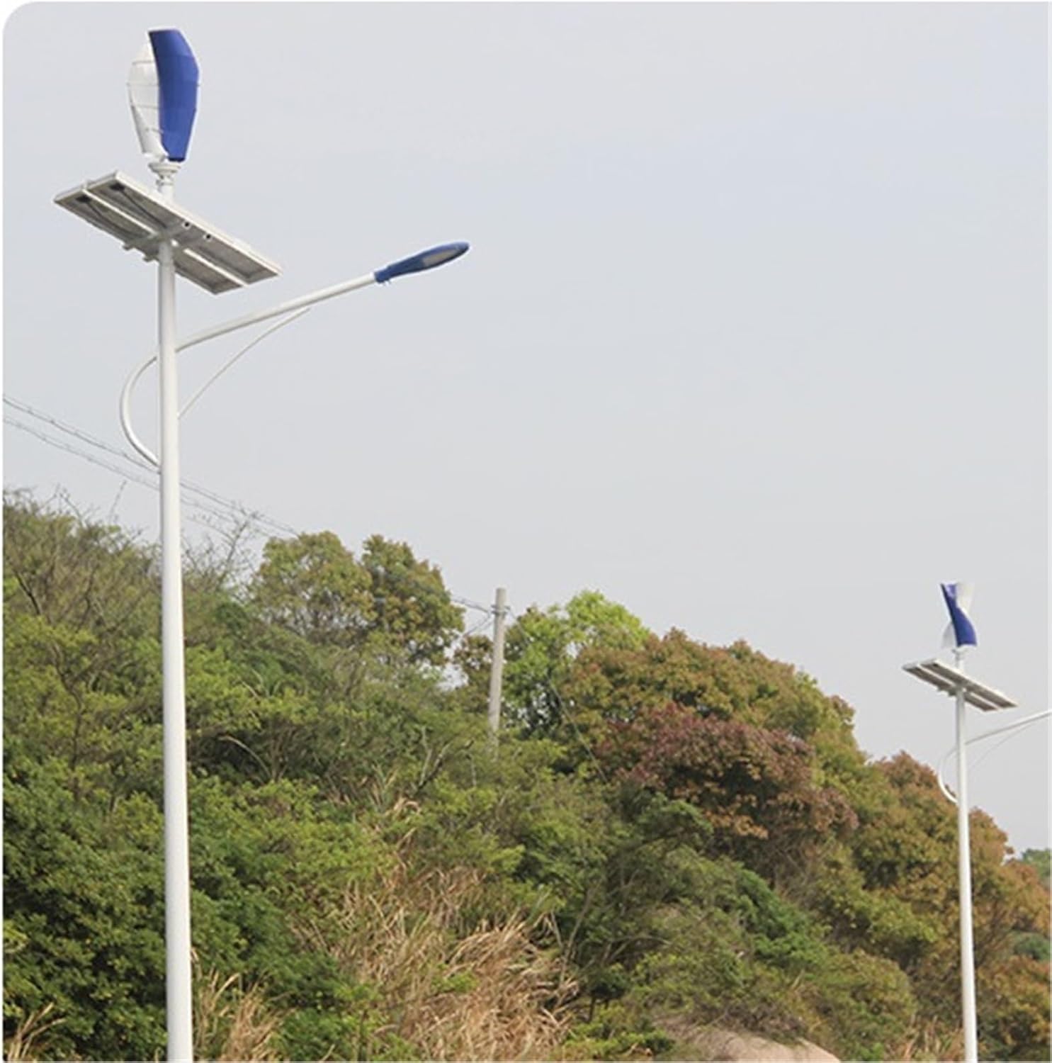 Wind Generator, 100W Spiral-Type Vertical Axis Wind Generator, for Landscape Street Lights,for Home, Farm, RVs, Boats