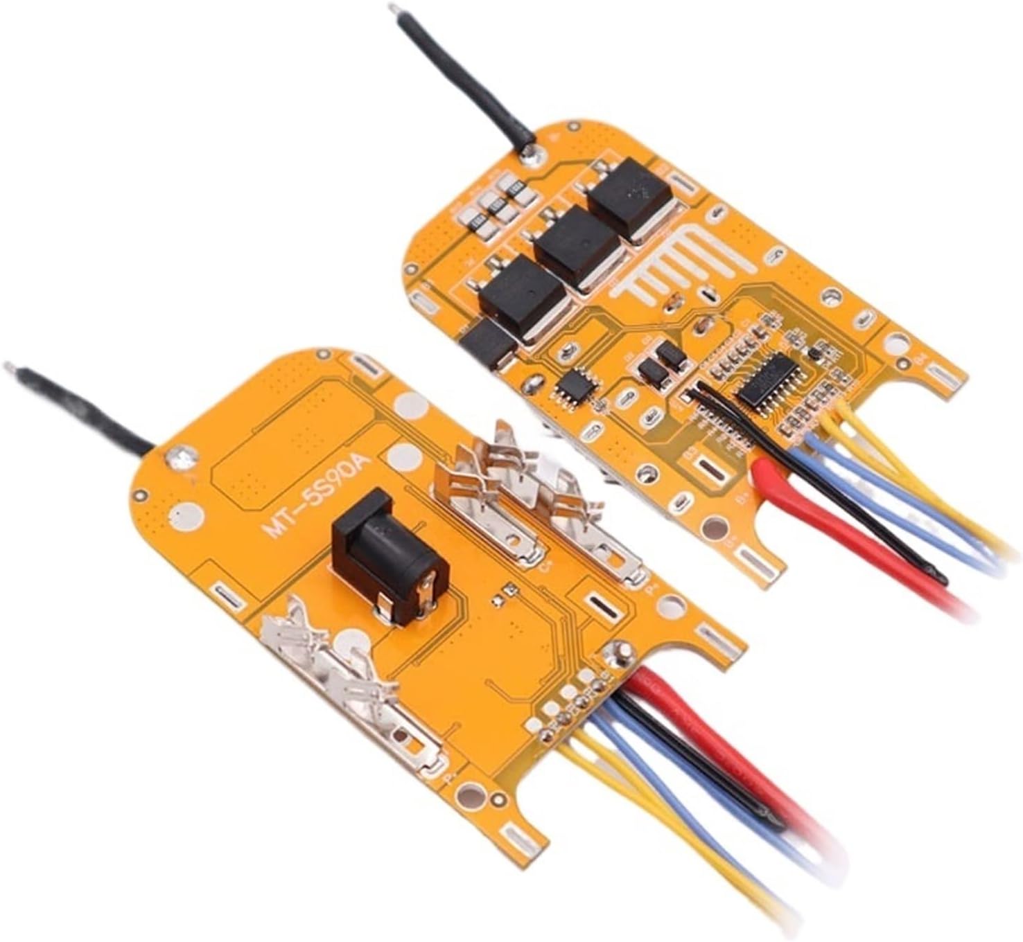 Board Charger, 10Pcs 5S 18V 21V 70A 80A 90A Battery Charging Protection Pack Circuit Board BMS Module for Power Tools PCB Protection(90A)