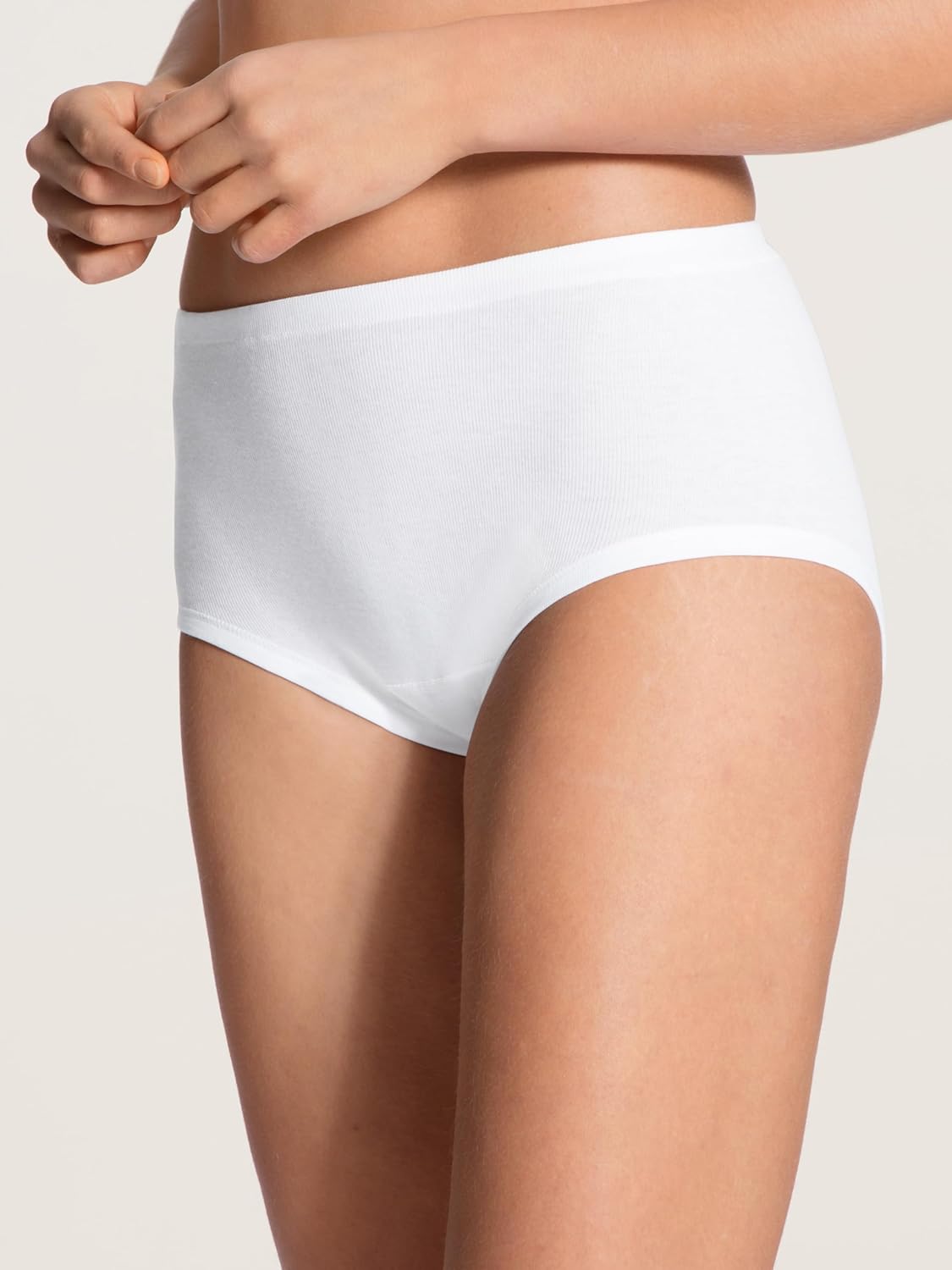Calida Cotton Slip/Hosen Midi Brief (23362) (Small (42), White)