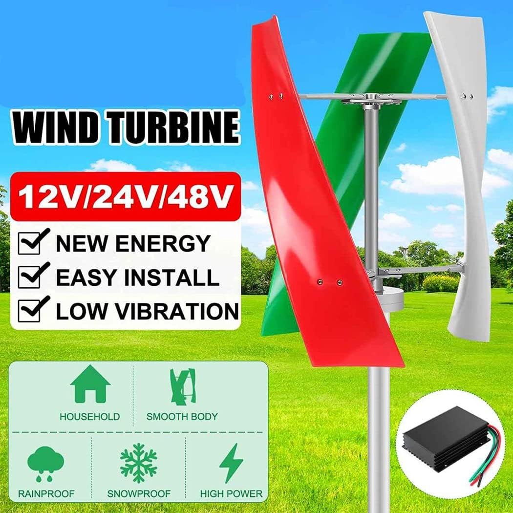LiuSj JUnSt 10000W 12V 24V 48V 96V 220V Vertical Wind Turbine Magnets Levitation Upright Wind Generator for Home Ship