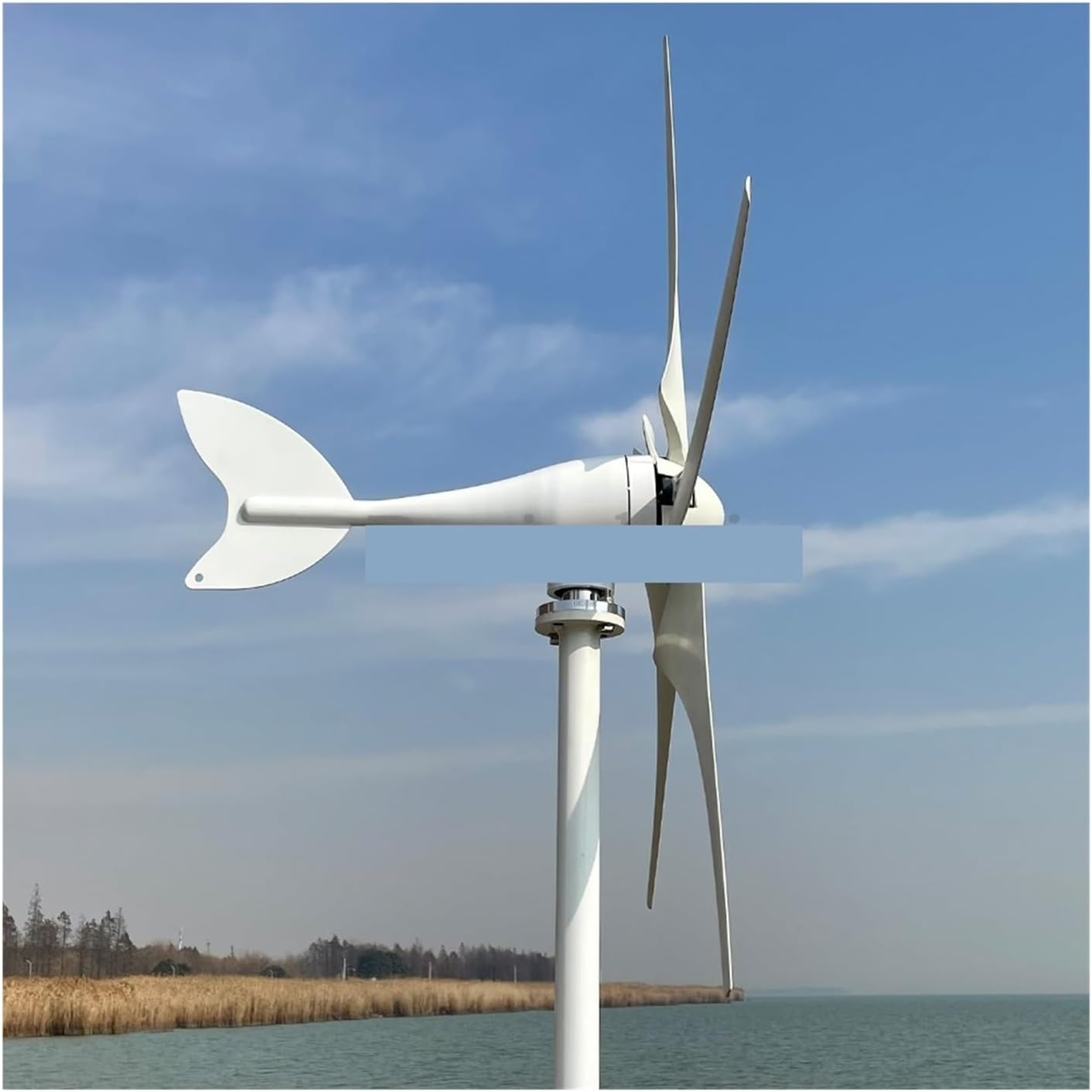5000W Wind Turbine Generator Wind Power Complete System Kit for Home Appliance Electric Generator Camping Low Starting Speed for Home(Hybrid Control,12V)