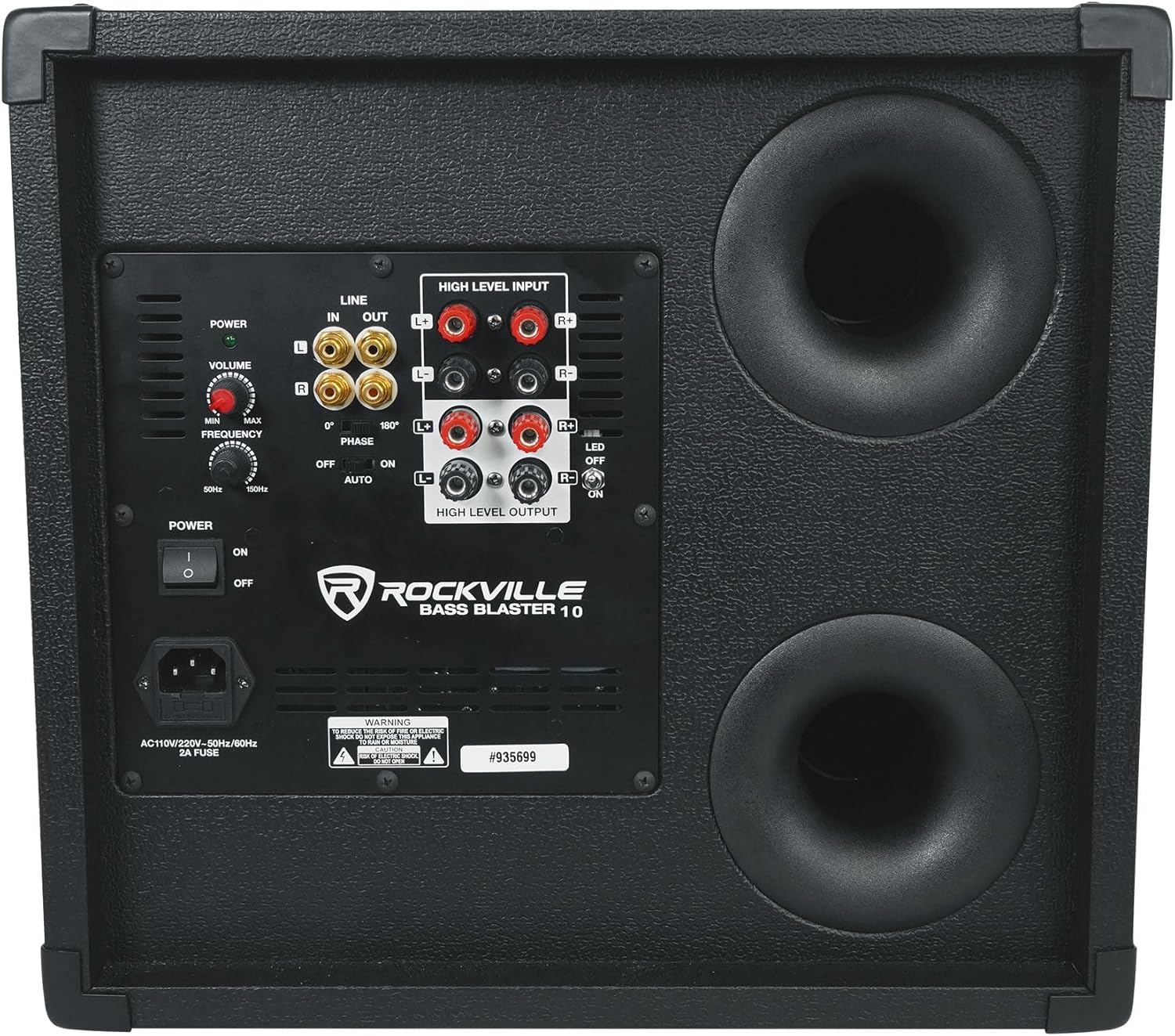 Rockville BASS Blaster 10 750W Powered 10