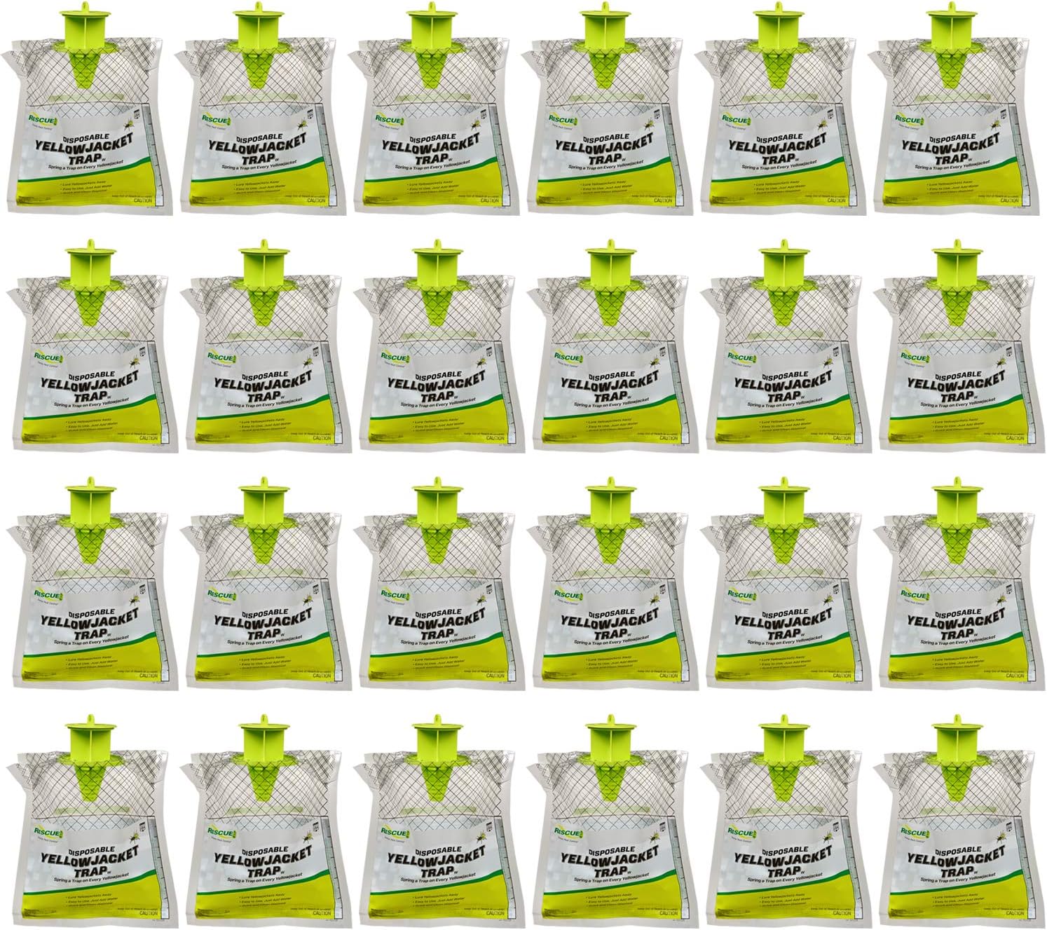 RESCUE! Disposable Yellowjacket Trap - Mountain & Pacific Formula - 24 Traps