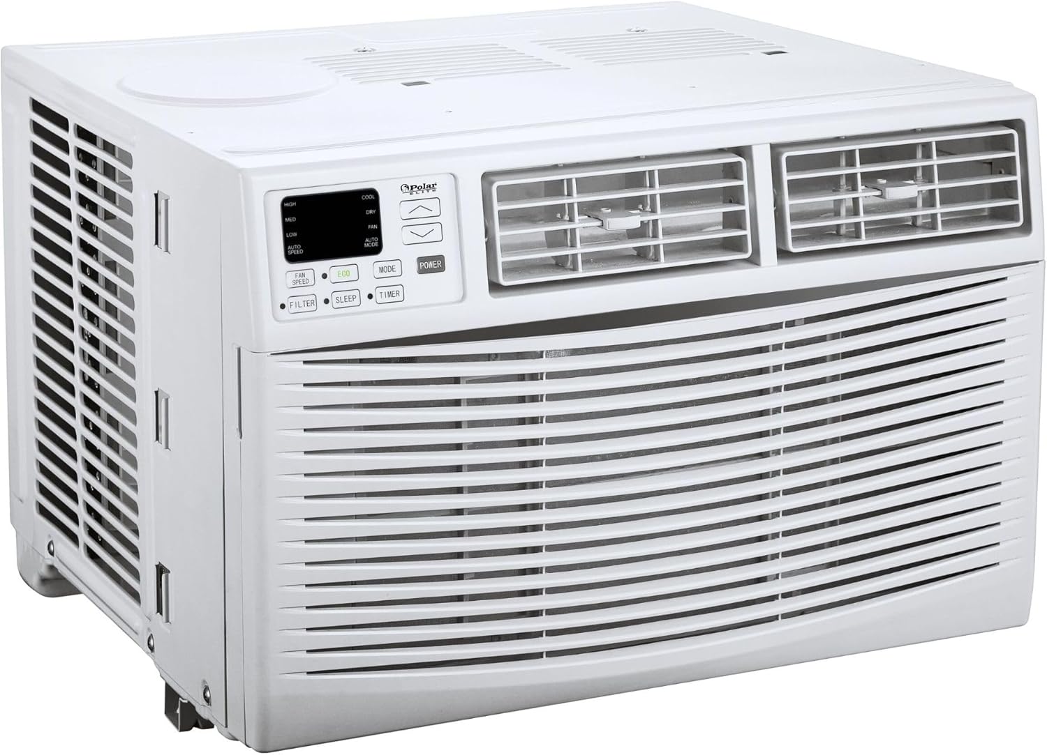 8,000 BTU Window Air Conditioner, Cools Up to 350 Sq. Ft., Quiet Operation, Cool/Fan/Dry Modes, Digital Display, Remote Control, Easy Install & 2-Year Warranty