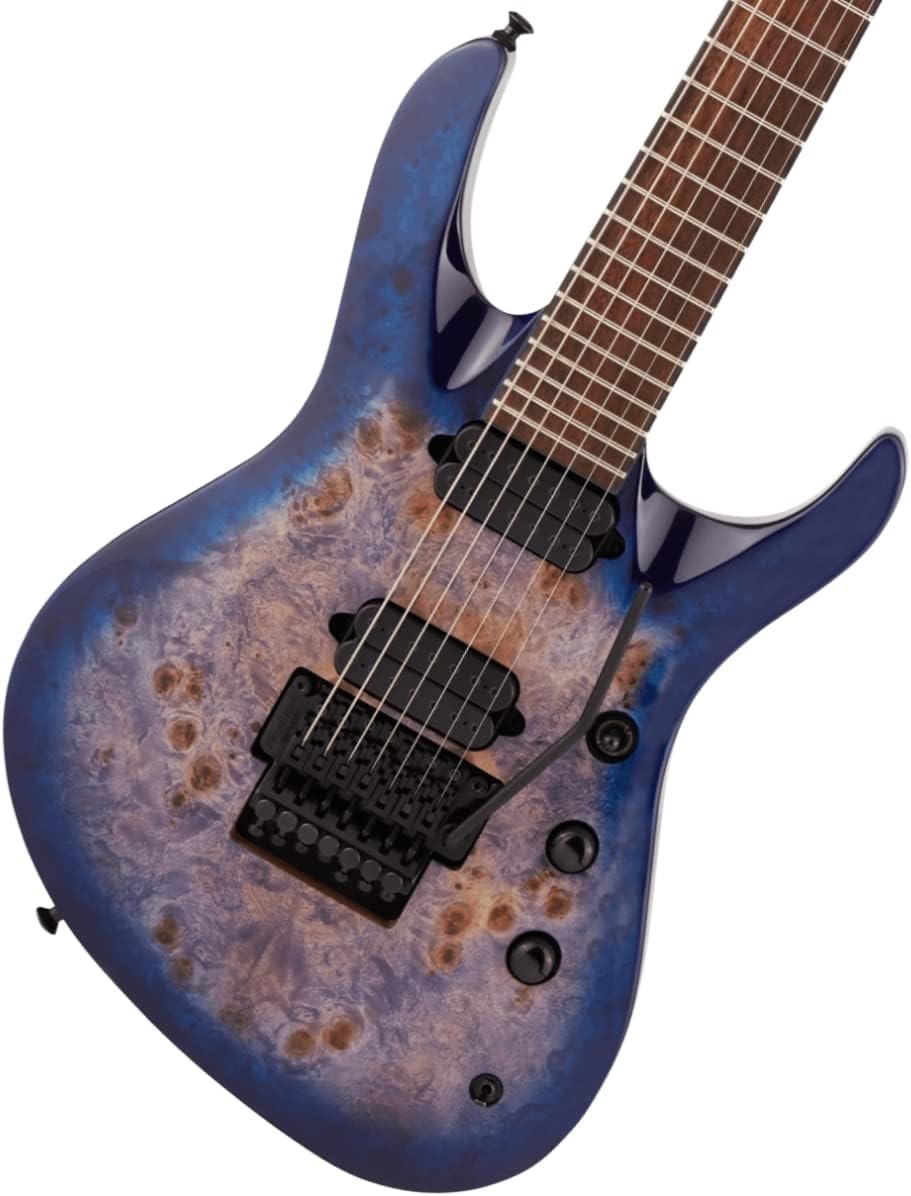 Jackson Pro Series Chris Broderick Signature FR7 Soloist Electric Guitar - Transparent Blue