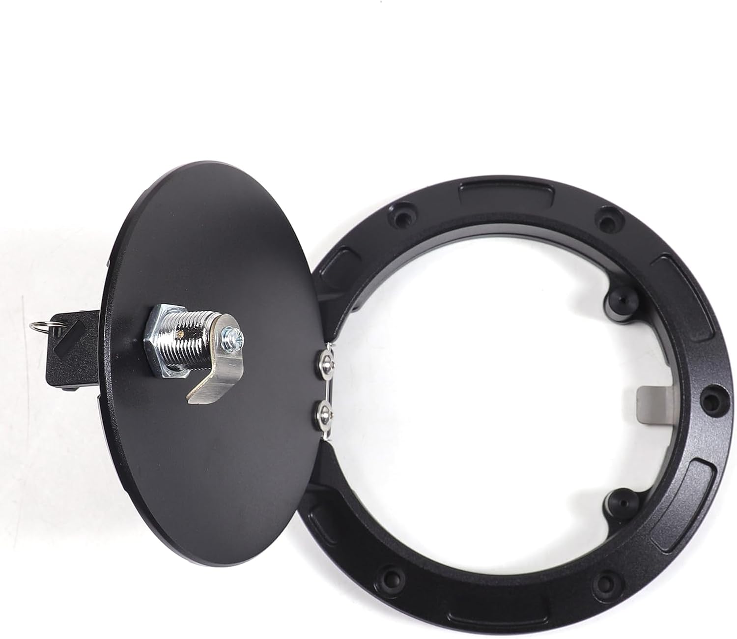 LLKUANG Gas Fuel Tank Cap Protector Cover Compatible with Toyota Tundra 2007-2021,Fuel Tank Door Cover Car Oil Gas Cap Door Cover Trim Decorative Accessories Replacement Parts (Style B)