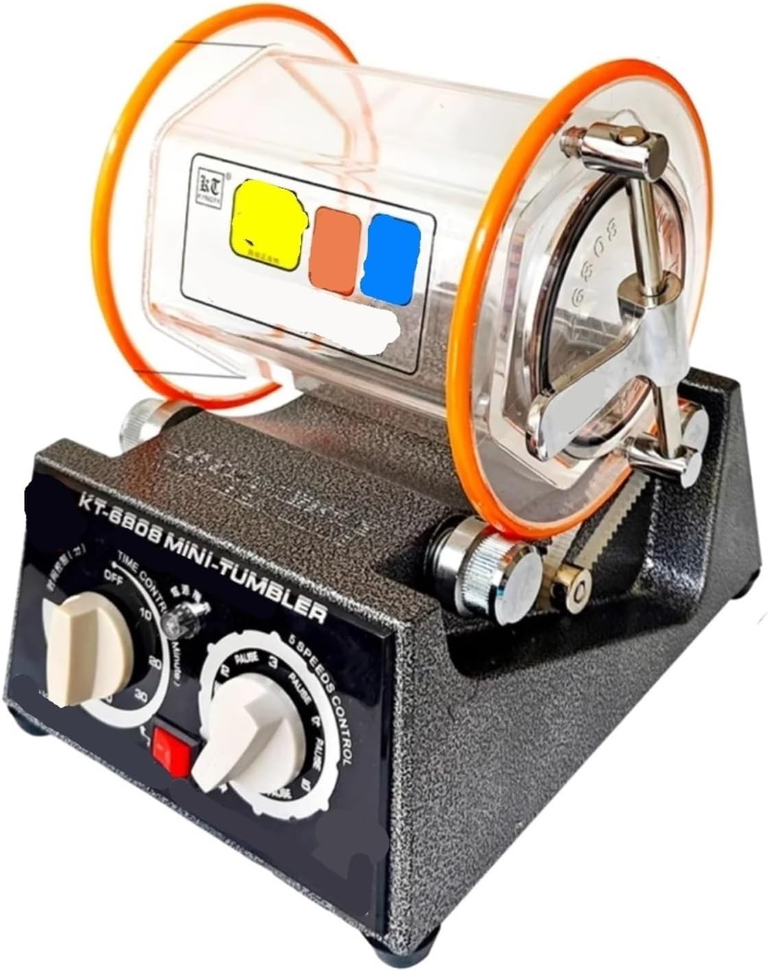 Buffer. Kt6808 3kg Rotary Tumbler Surface Polisher Jewelry Drum Polishing Machine DIY Mini-Tumbler Finishing Tools .Cleaning Machine